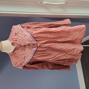 Free People "hearts and colors" blouse